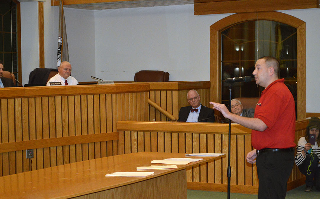 Hugh Giordano at the Toms River council meeting