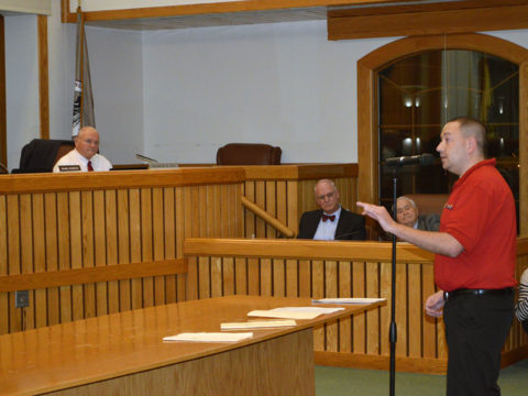 Hugh Giordano at the Toms River council meeting