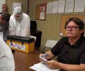 Case's Pork Roll members voting on the contract, 2018.