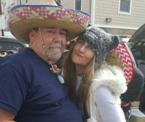 Debi Lee Jackson and her husband Andy, at the Polar Bear Plunge