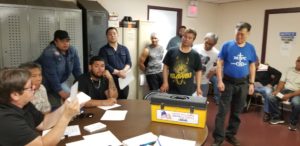 Taylor Provisions ratifying their 2018 contract.