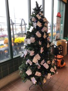 A Giving Tree in a store.