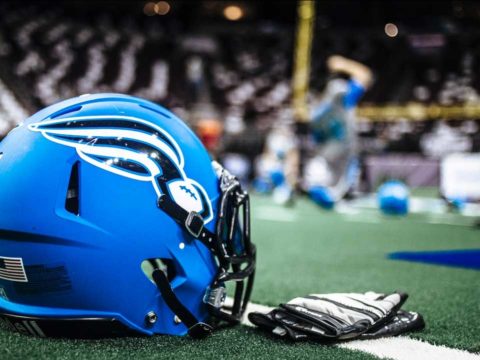 Philadelphia Soul helmet