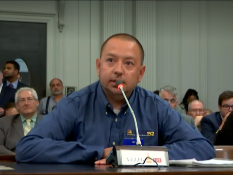 Hugh Giordano speaking on behalf of the cannabis industry.