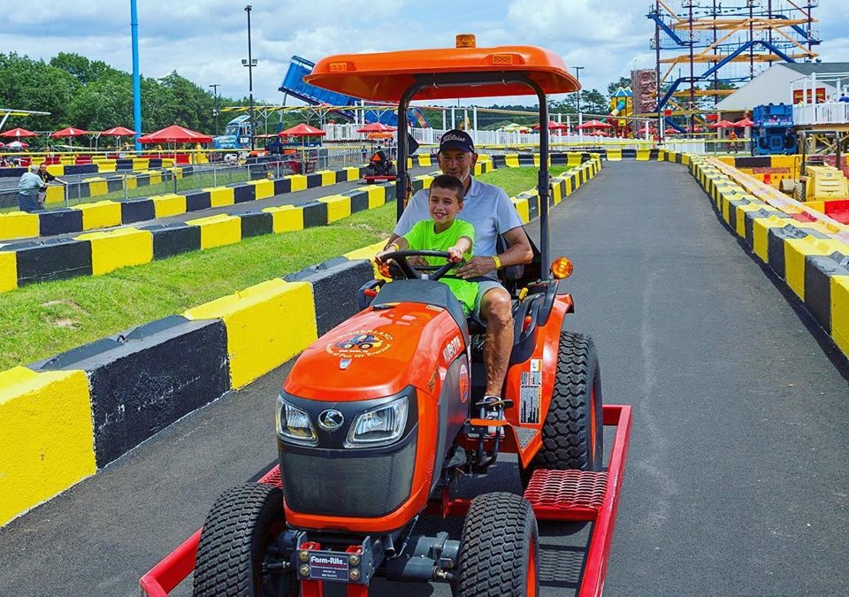 A child having fun at Diggerland USA