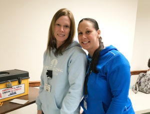 A UFCW Local 152 member from Cape Regional Medical Center voting on the 2020 contract.