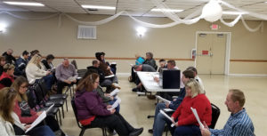The Negotiating Committee at the ratification meeting on 3/03/2020.