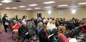 Members listening to their proposed contract on 3/3/2020.