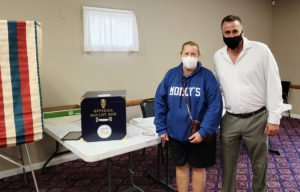 Brian String and a member attending the Acme (Meat) contract ratification on 9/16/2020.