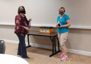 Members voting at the Acme (Meat) contract ratification on 9/16/2020.