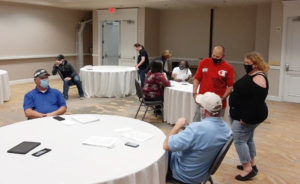 Members attending the Acme (meat) contract ratification on 9/16/2020.