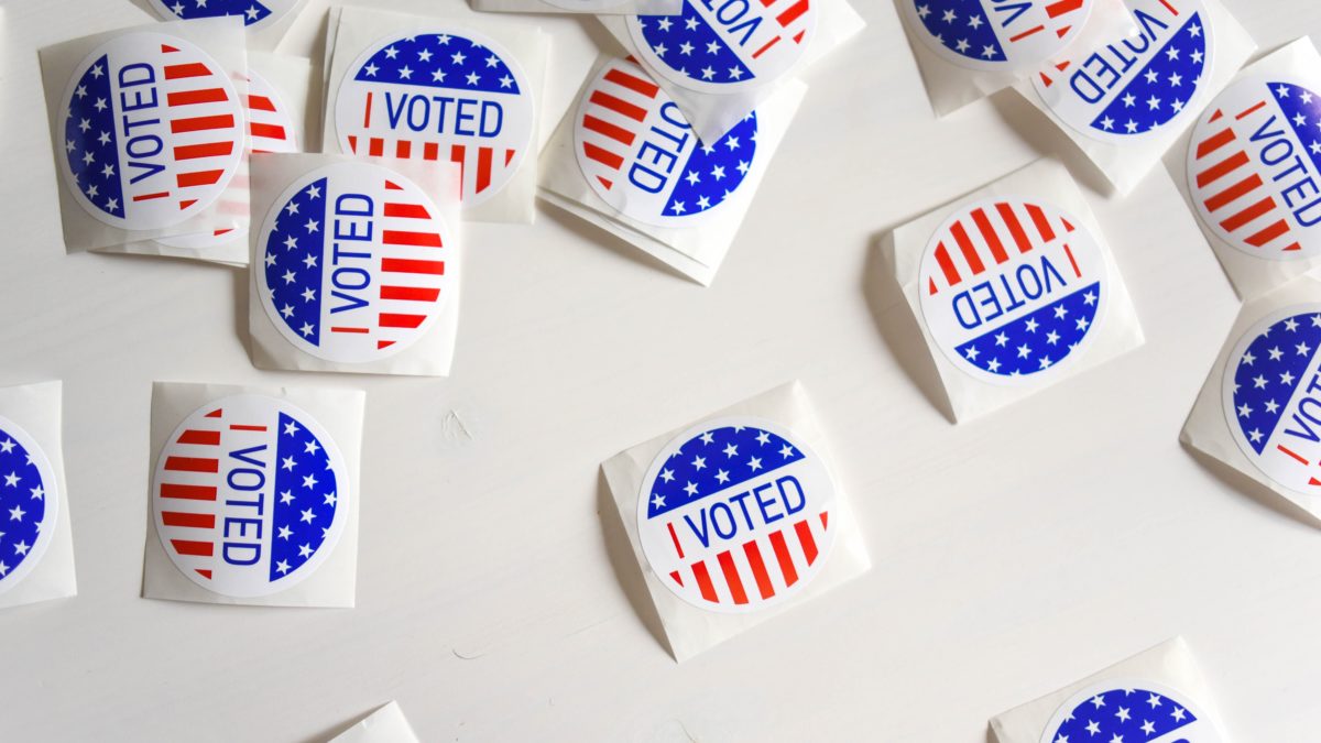 I VOTED stickers