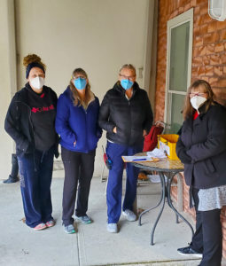 The Negotiating Committee for UMC at Bristol Glen: Stephanie Anistevich, Jerri Desposito, Peggy Albert and Jo-Ellen Kwiatkowsky.