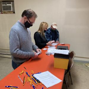 Counting the votes at the Kunzler & Company ratification, 2021.