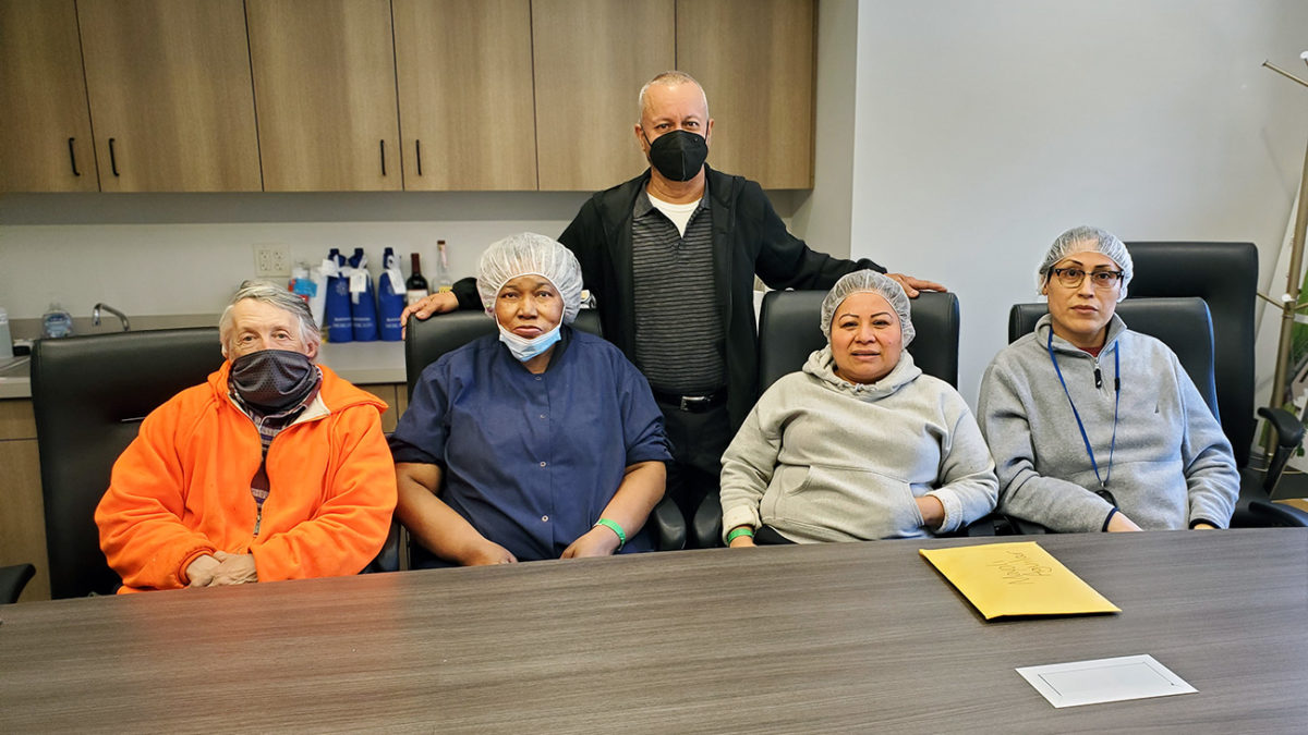 Part of the Negotiating Committee at B & B Poultry on 4/23/2021.