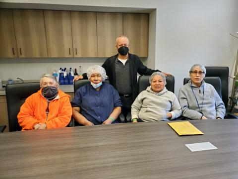Part of the Negotiating Committee at B & B Poultry on 4/23/2021.