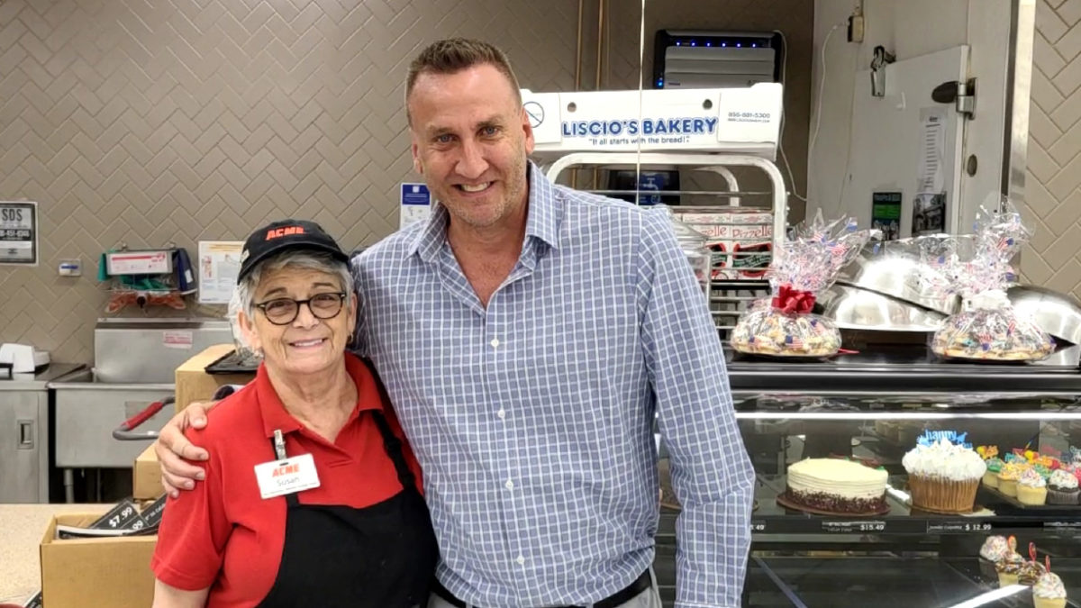 President String with Susan Parker from Acme Markets