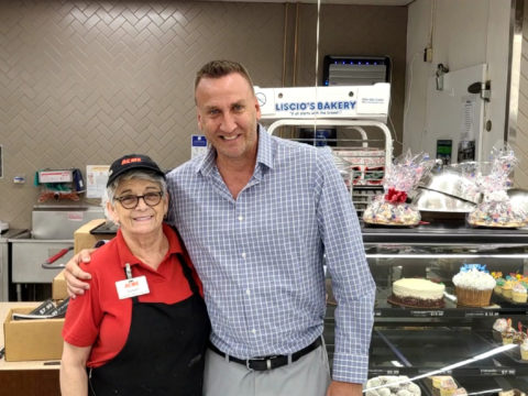 President String with Susan Parker from Acme Markets