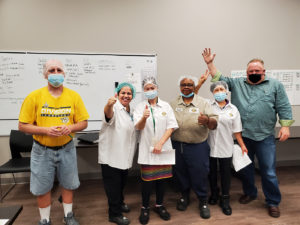 Members at the TQ Baking contract amendment meeting at TQ Baking, 8/23/2021.