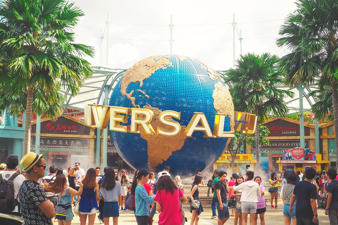 The entrance to Universal Studios The entrance to Universal Studios