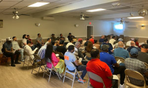 Puratos members attending the ratification meeting on 5/01/22.