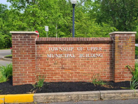Township of Upper sign