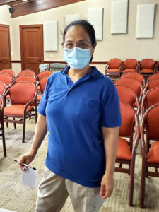 A member at the Meadow Lakes ratification meeting on 7/14/22.