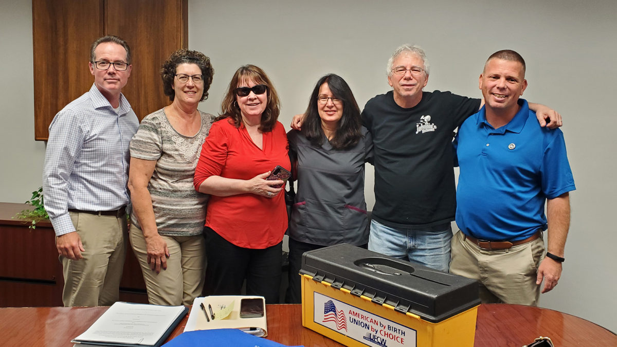 Bacharach Rehabilitation workers at the ratification meeting on 9/15/22.