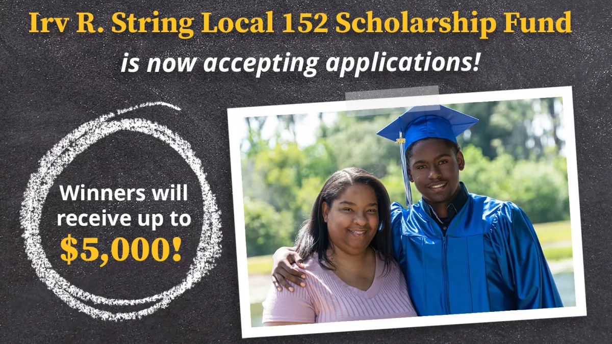 Irv R. String Scholarship posting 2023