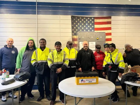 Environmental Service Concepts members at their 2023 contract ratification.