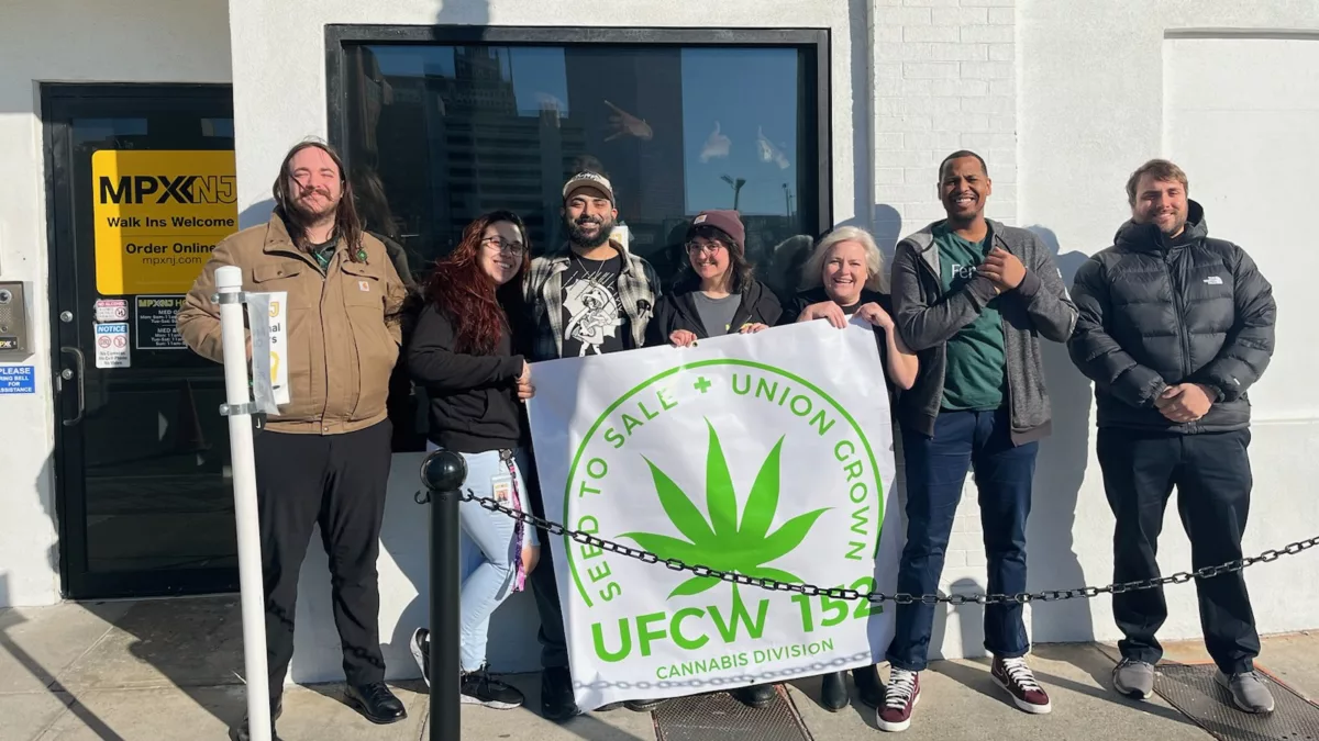Workers at MPX in Atlantic City with UFCW Local 152 staff