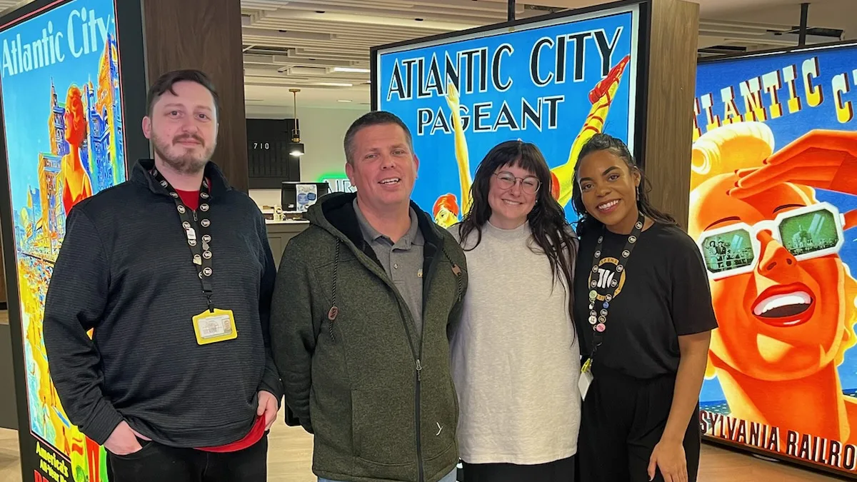 Workers from Design 710 in Atlantic City.