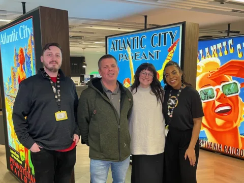 Workers from Design 710 in Atlantic City.