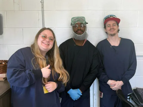 Workers from MPX/iAnthus in Pleasantville, NJ